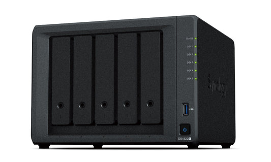 Synology DS1522+ 5-Bay NAS, Ryzen R1600, 8GB RAM, Diskless