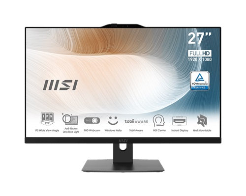 MSI Modern AM272P 27" FHD AIO i5 16GB 1TB W11 Pro – 3Yr Onsite