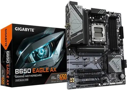Gigabyte B650 EAGLE AX ATX DDR5 AM5 Motherboard, WiFi 6E, 3Yr Gigabyte