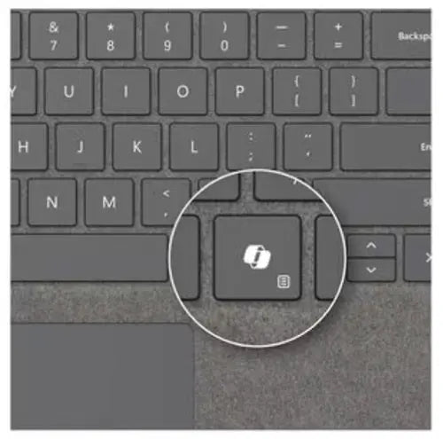 Microsoft Surface Pro Keyboard w/ Slim Pen – Platinum, Copilot Key 8X8-00178 Microsoft