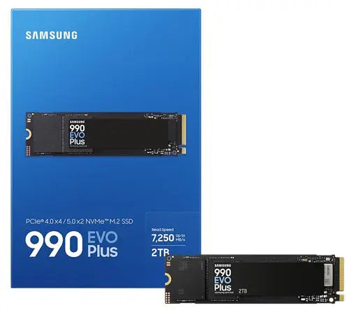 Samsung 990 EVO PLUS 2TB NVMe M.2 SSD – 7250MB/s Read, 5yr Warranty Samsung