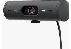 Logitech Brio 500 Webcam, Auto Focus, USB, Graphite, 3-Year Warranty Logitech