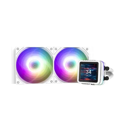 Zalman ALPHA2 DS A24 White Liquid Cooler, LCD, ARGB, 5Yr Warranty Zalman
