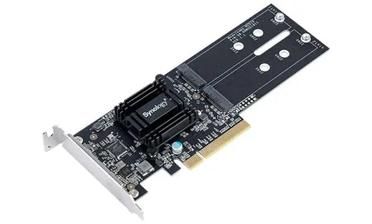 Synology M2D18 Dual M.2 SATA SSD Adapter Card – PCIe, 2-Year Warranty Synology