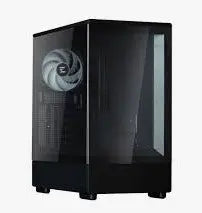 Zalman P10 NAMU Black Mini-Tower Case with Tempered Glass Panel Zalman