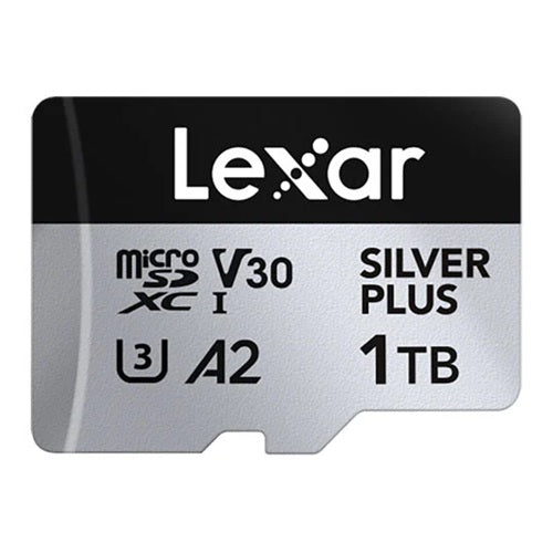 Lexar Silver Plus 1TB MicroSDXC UHS-I U3 – Up to 205MB/s Read