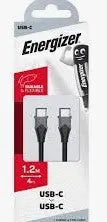 Energizer USB-C to USB-C Cable 2m TPE – ETEC121CKBK (Black) Energizer