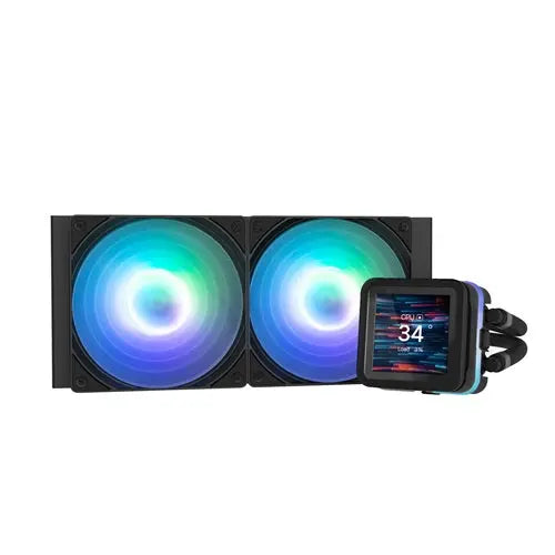 Zalman ALPHA2 DS A24 Black Liquid Cooler, LCD, ARGB, 5Yr Warranty Zalman