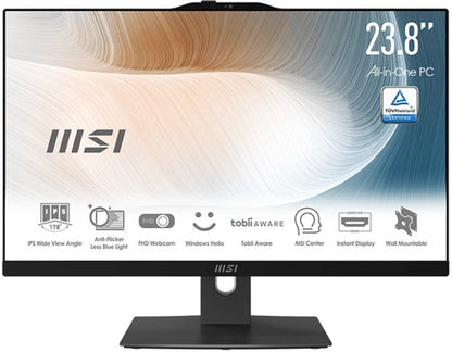 MSI Modern AM242P 23.8" AIO – i7, 16GB, 1TB SSD, Win11 Pro