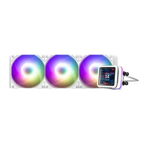 Zalman ALPHA2 DS A36 White Liquid Cooler, LCD, ARGB, 5Yr Warranty Zalman