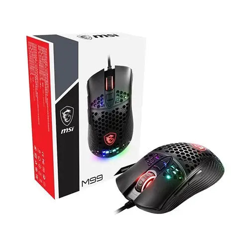 MSI M99 RGB Gaming Mouse, 4000 DPI, 8 Buttons, Wired, 1Y MSI