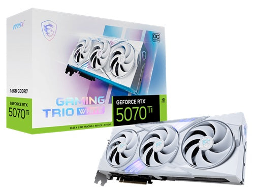 MSI GeForce RTX 5070 Ti 16GB Gaming Trio OC White – GDDR7, DLSS 4
