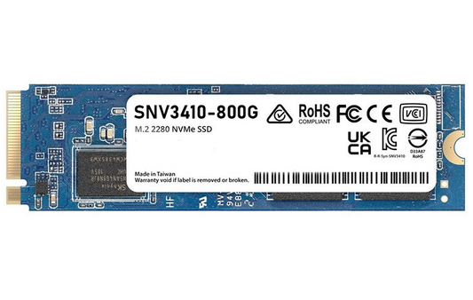 Synology SNV3410-800G 800GB M.2 NVMe SSD – PCIe 3.0, 5-Year Warranty