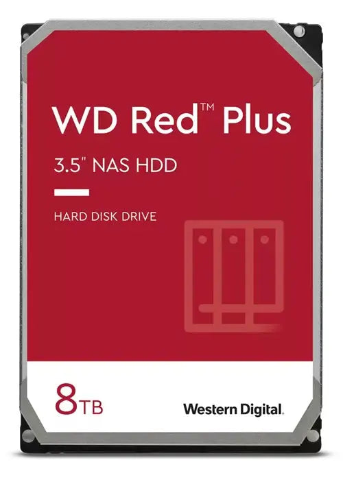 Western Digital 8TB Red Plus NAS 3.5" HDD – WD80EFPX Western digital