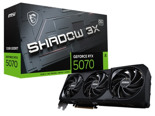 MSI RTX 5070 12G SHADOW 3X OC – 12GB GDDR7, 2557MHz, PCIe 5.0