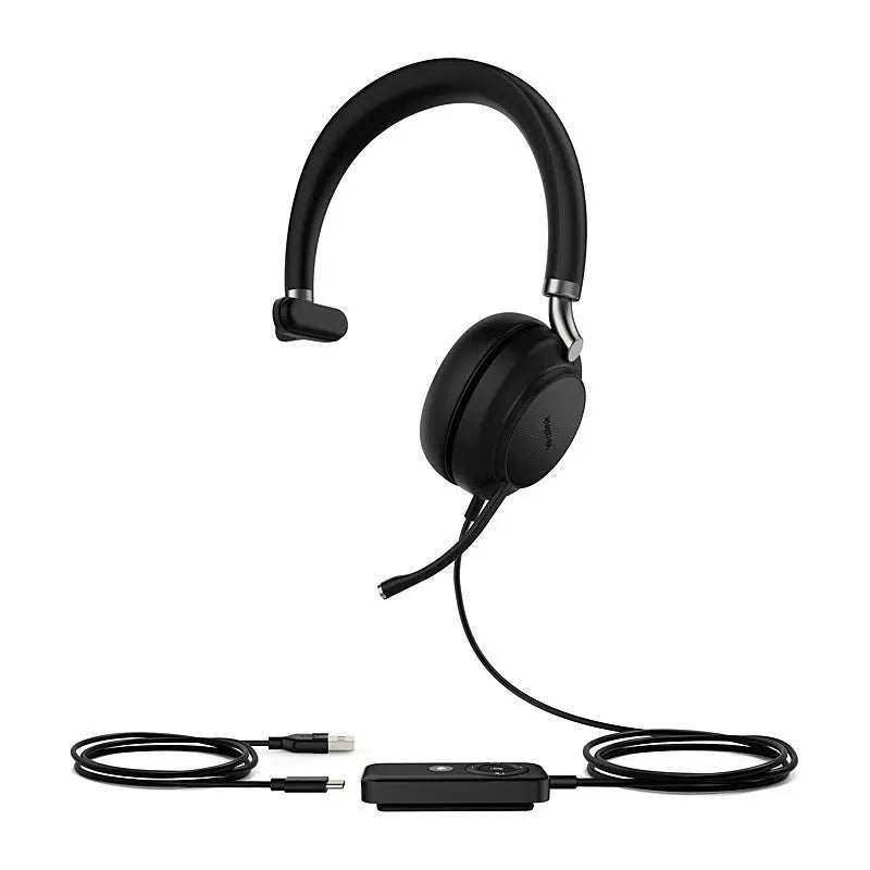 Yealink UH38 Mono Teams Certified Wired Headset (USB-C, No Battery) Yealink