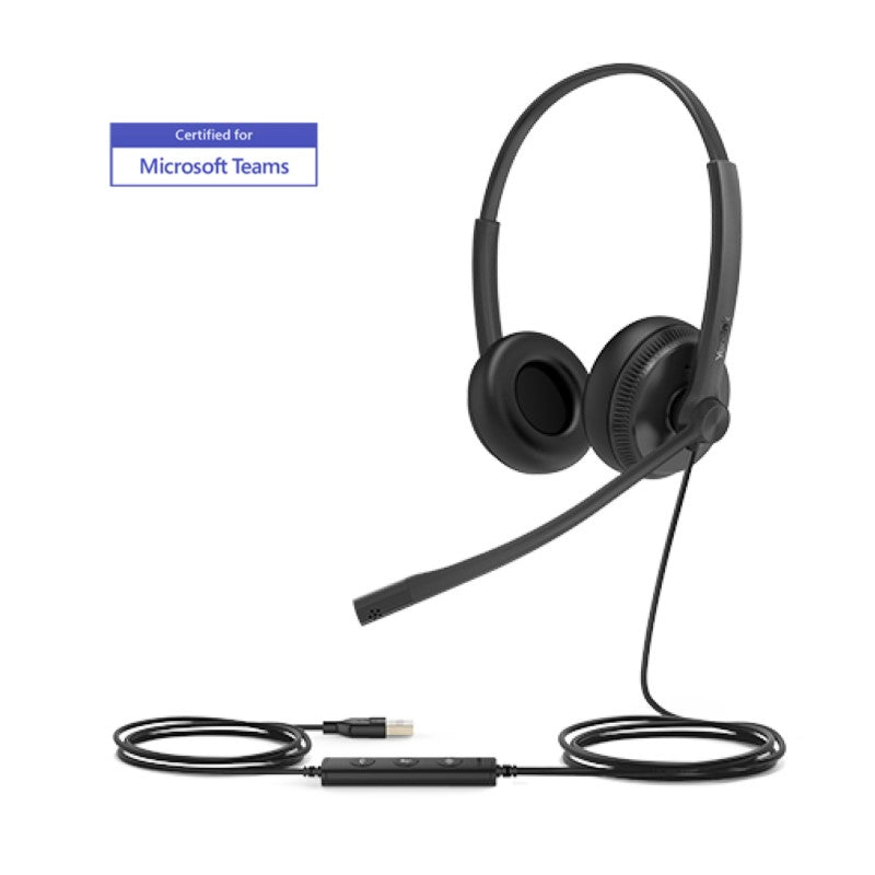 Yealink UH34 Dual Stereo USB-A Headset – Noise Cancelling, Teams