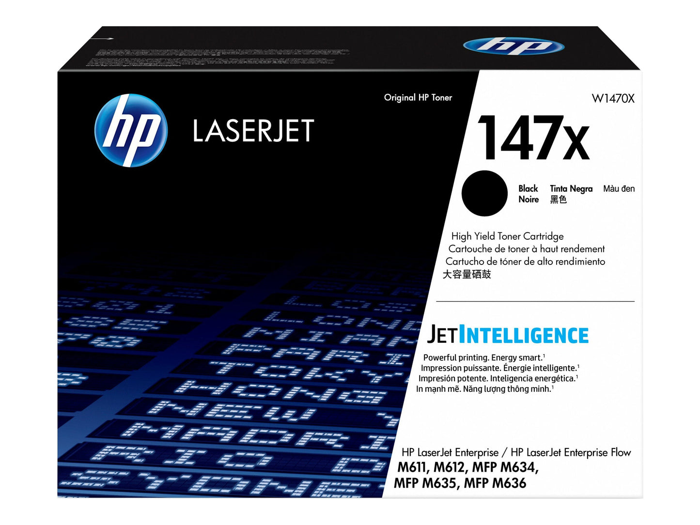 HP 147X BLACK TONER - HIGH YIELD APPROX 25.2K PAGES - FOR M610, M611, M612, M634, M635 | Conford IT