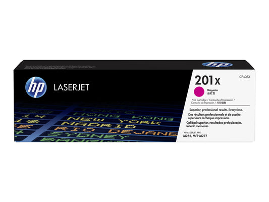 HP 201X MAGENTA TONER - HIGH YIELD - APPROX 5K PAGES - M252, M277 COMPATIBLE | Conford IT