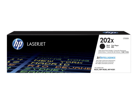 HP 202X BLACK LASERJET TONER CARTRIDGE - FOR M254, M280, M281 SERIES PRINTERS | Conford IT