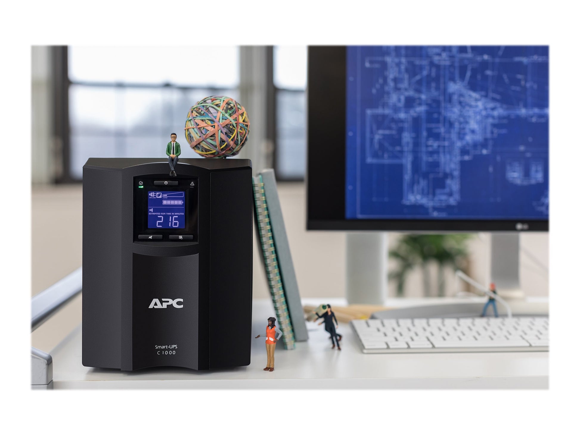 APC SMART UPS (SMC), 1000VA, IEC(8), USB, SERIAL, LCD, TOWER, 2YR WTY | Conford IT